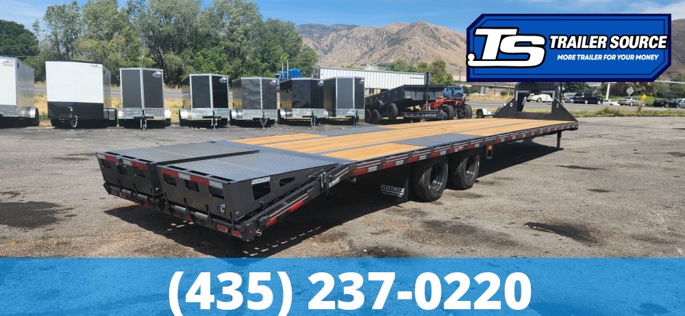 8.5x40 Diamond C FMAX 210 Gooseneck Equipment Trailer - 25K GVWR - ABS Brakes, Max Ramps