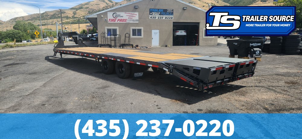 8.5x40 Diamond C FMAX 210 Gooseneck Equipment Trailer - 25K GVWR - ABS Brakes, Max Ramps