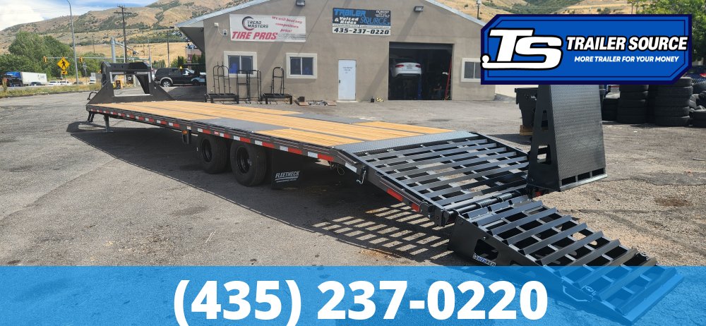 8.5x40 Diamond C FMAX 210 Gooseneck Equipment Trailer - 25K GVWR - ABS Brakes, Max Ramps