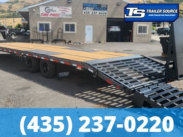 8.5x40 Diamond C FMAX 210 Gooseneck Equipment Trailer - 25K GVWR - ABS Brakes, Max Ramps