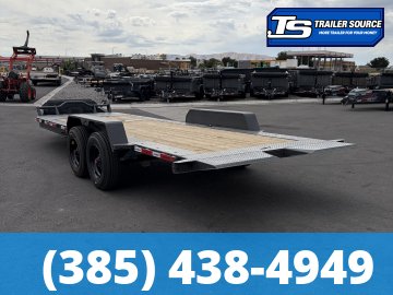7x24 Horizon HET Tilt Trailer - 21K GVWR - 10K Axles, 17.5" HD Wheels, 18 Ply Tires, Torsion Axles
