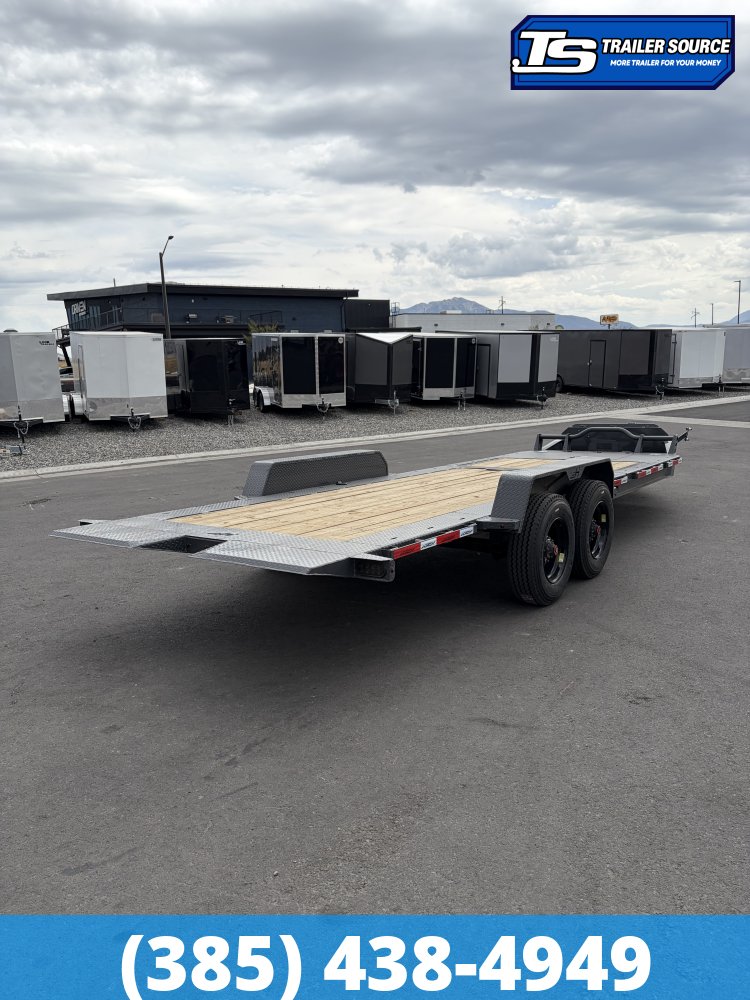 7x24 Horizon HET Tilt Trailer - 21K GVWR - 10K Axles, 17.5" HD Wheels, 18 Ply Tires, Torsion Axles