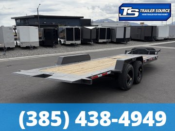 7x24 Horizon HET Tilt Trailer - 21K GVWR - 10K Axles, 17.5" HD Wheels, 18 Ply Tires, Torsion Axles