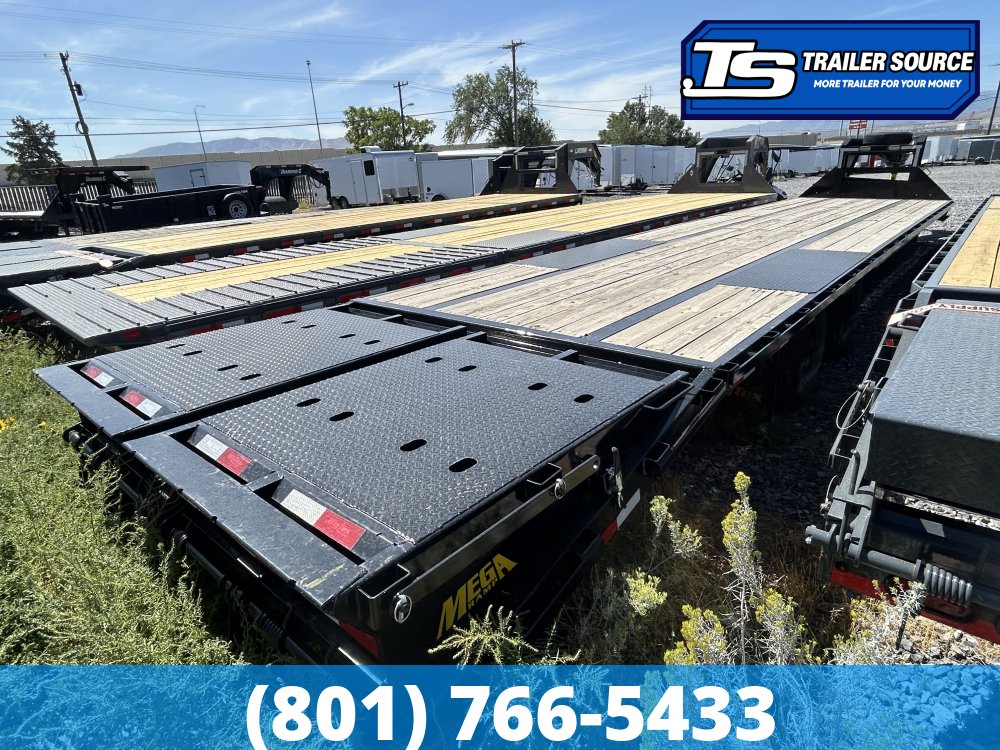 8.5x40 Big Tex Gooseneck Equipment Trailer - 25.9K GVWR - HDSS (Hutch) Suspension, Slide Track, Spare Tire