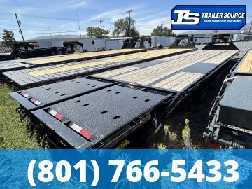 8.5x40 Big Tex Gooseneck Equipment Trailer - 25.9K GVWR - HDSS (Hutch) Suspension, Slide Track, Spare Tire