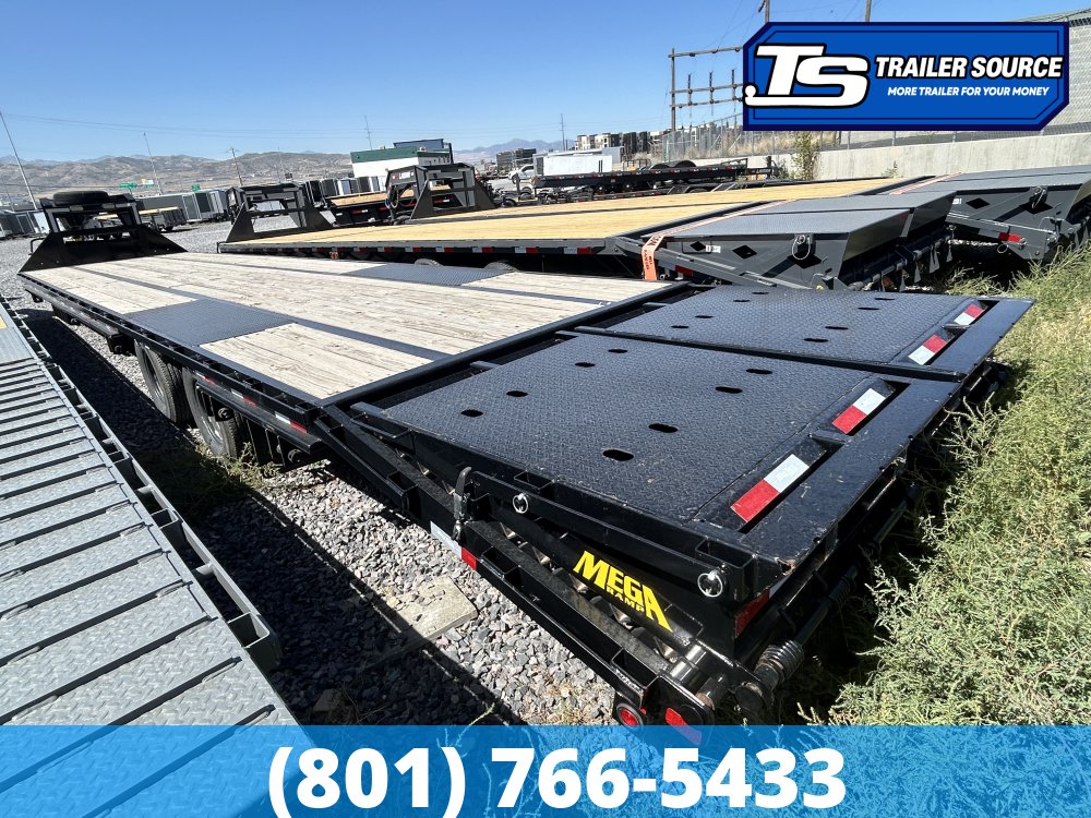 8.5x40 Big Tex Gooseneck Equipment Trailer - 25.9K GVWR - HDSS (Hutch) Suspension, Slide Track, Spare Tire