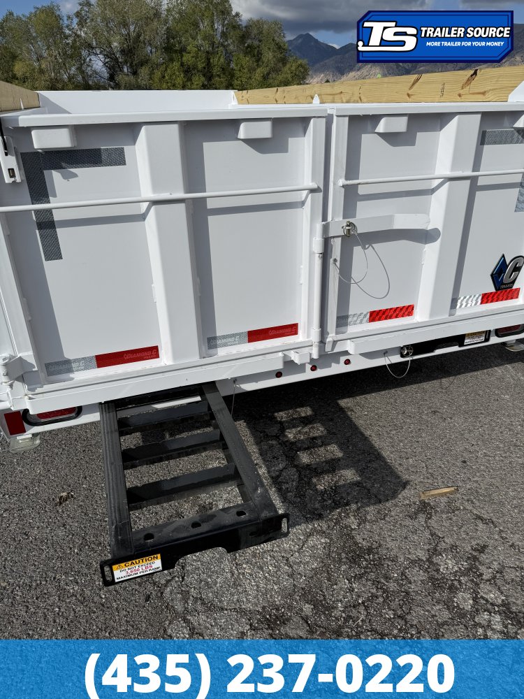 7x16 Diamond C LPT 207 Dump Trailer - 32" Sides - 15.5K GVWR - 10 Gauge Walls, 14 Ply Tires, Board Brackets, Long Arm Tarp
