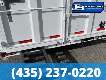 7x16 Diamond C LPT 207 Dump Trailer - 32" Sides - 15.5K GVWR - 10 Gauge Walls, 14 Ply Tires, Board Brackets, Long Arm Tarp