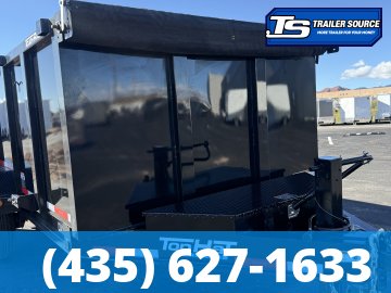 7x14 Top Hat DX Low Pro Dump Trailer - 48" Sides - 14K GVWR -