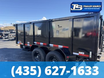 7x14 Top Hat DX Low Pro Dump Trailer - 48" Sides - 14K GVWR -