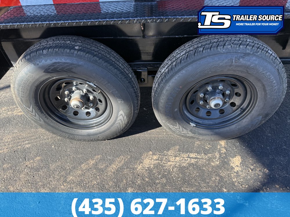 7x14 Top Hat DX Low Pro Dump Trailer - 48" Sides - 14K GVWR -