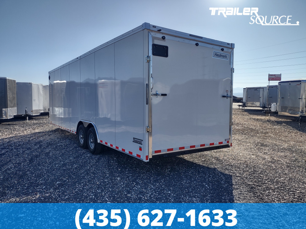 8.5x28 Haulmark Transport 7'6" Interior 12K Tandem Axle Enclosed Cargo