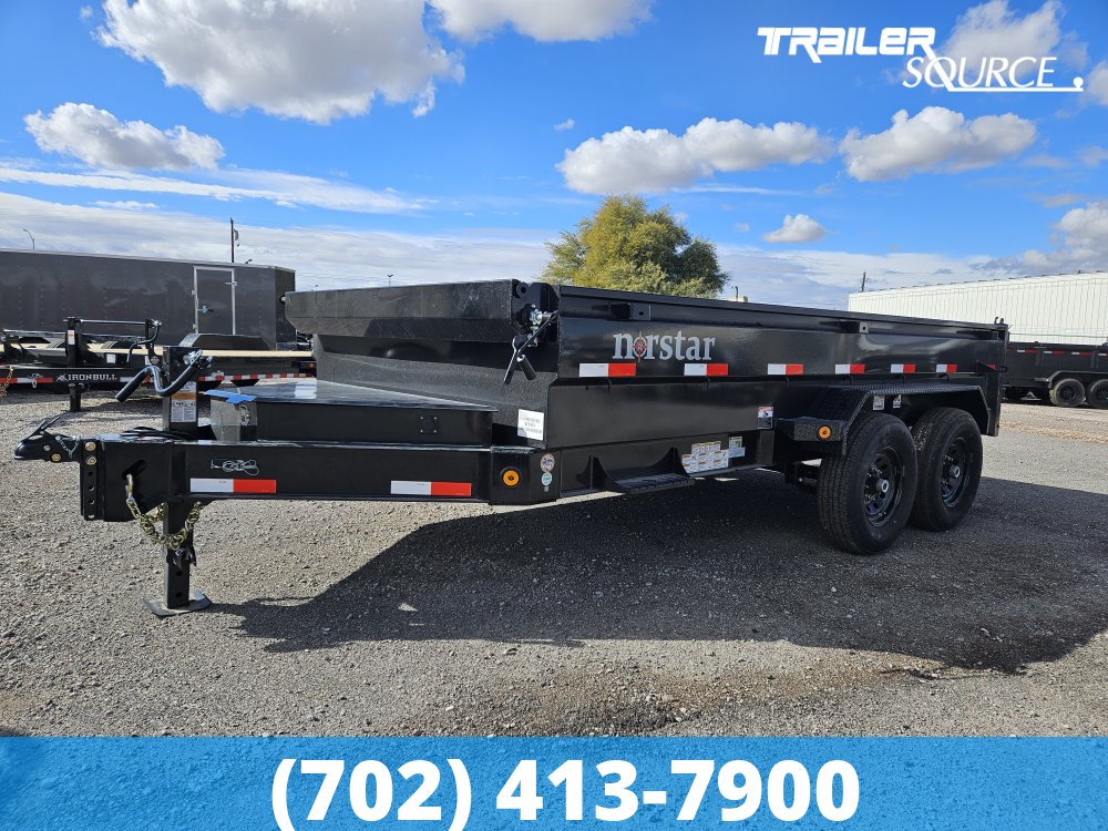 7x14 Norstar Iron Bull DXB 24" Sides 14K Dump Trailer