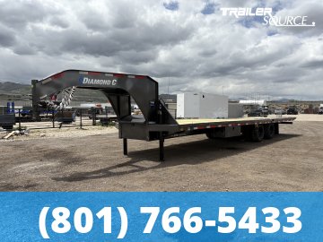 8.5x32 Diamond C FMAX HDT Gooseneck Hydraulic Dovetail 32' 25.9K Hydraulic Dovetail Gooseneck