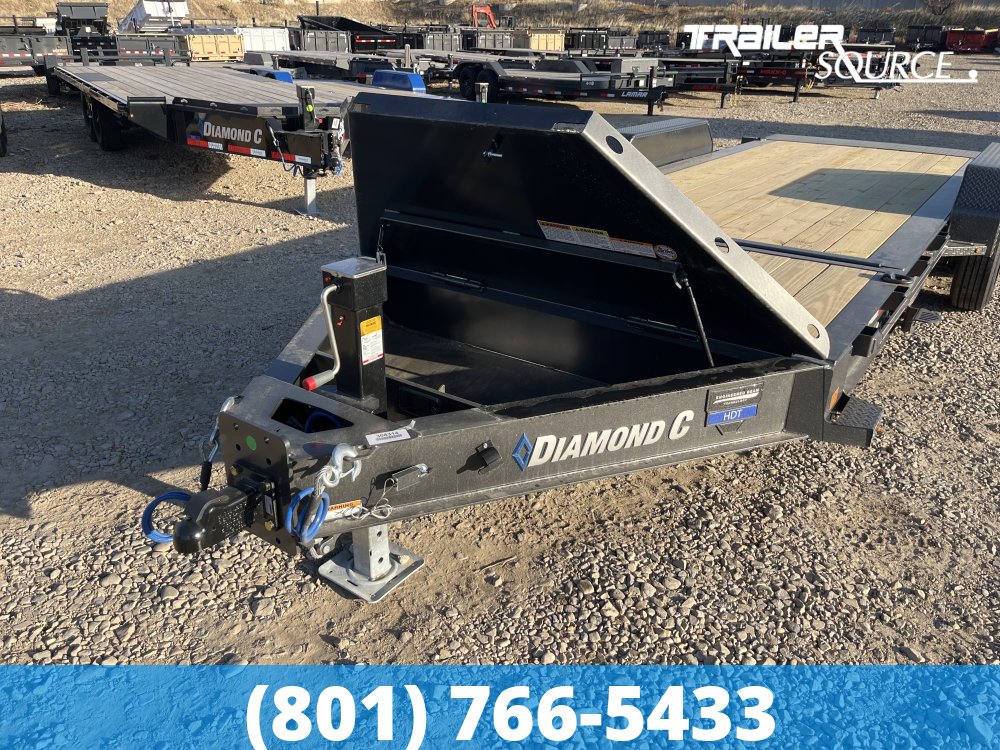 7x20 Diamond C HDT 208 Tilt Trailer - 18K GVWR - 18 Ply Tire Upgrade