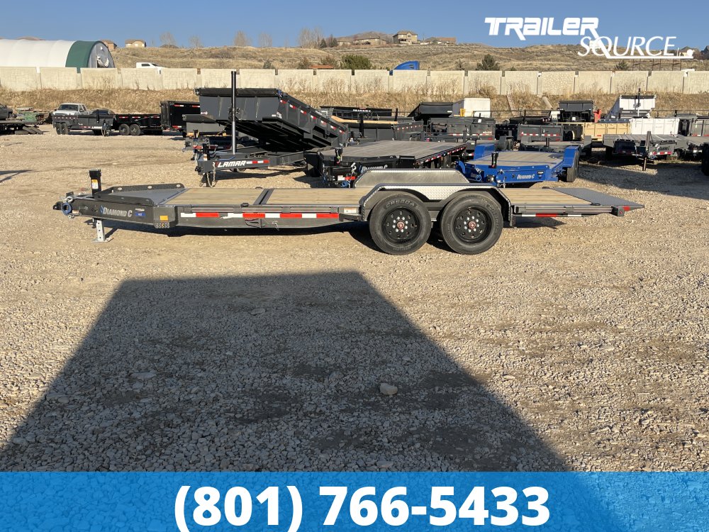 7x20 Diamond C HDT 208 Tilt Trailer - 18K GVWR - 18 Ply Tire Upgrade