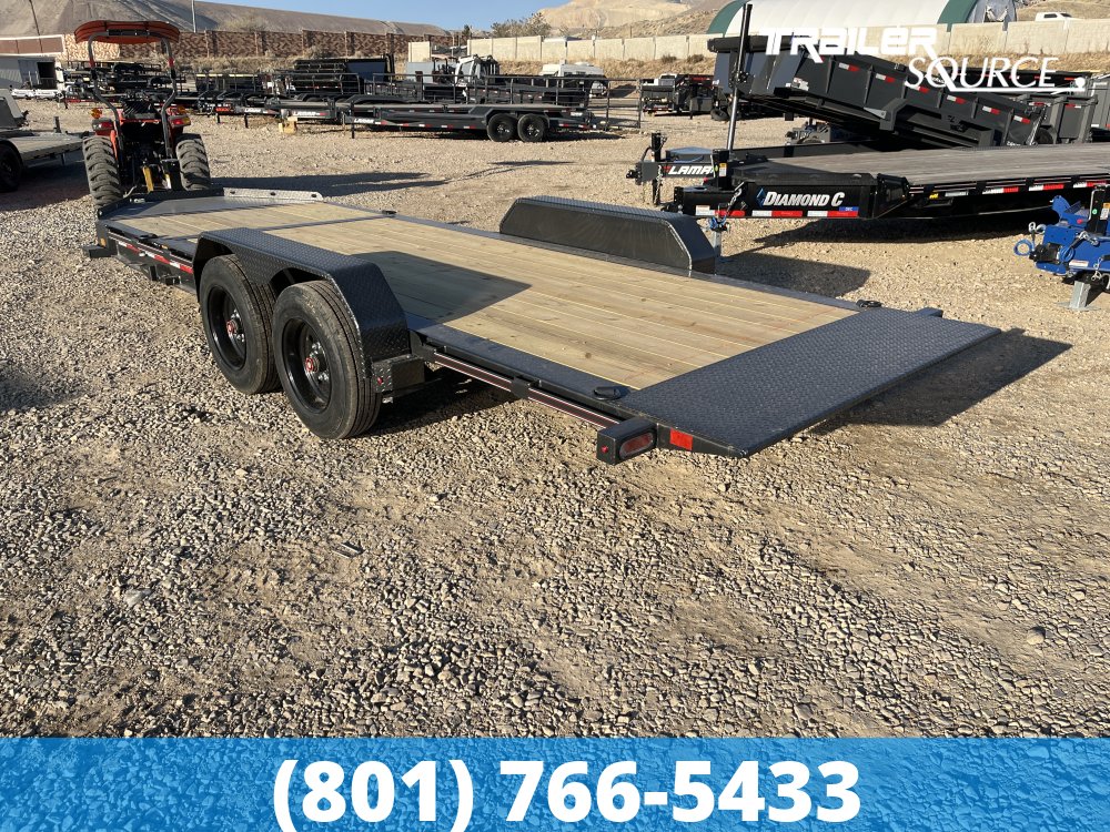 7x20 Diamond C HDT 208 Tilt Trailer - 18K GVWR - 18 Ply Tire Upgrade