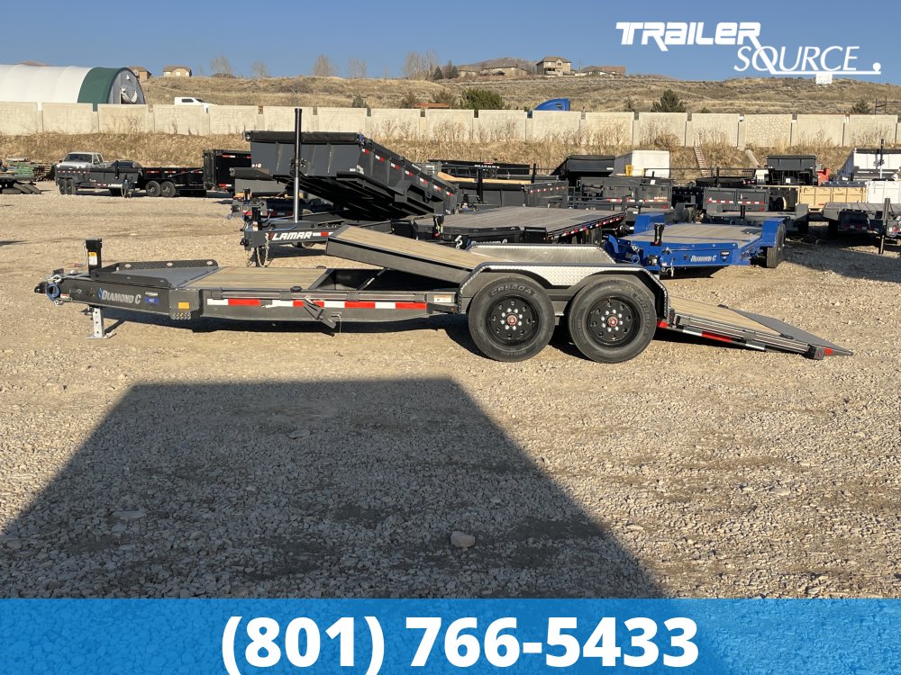 7x20 Diamond C HDT 208 Tilt Trailer - 18K GVWR - 18 Ply Tire Upgrade