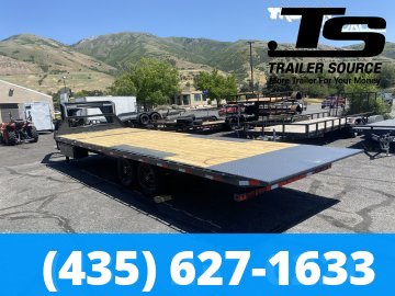 8.5x26 Lamar FA Gooseneck Deckover Tilt Trailer -  14K GVWR -