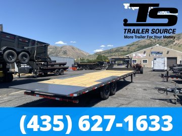 8.5x26 Lamar FA Gooseneck Deckover Tilt Trailer -  14K GVWR -