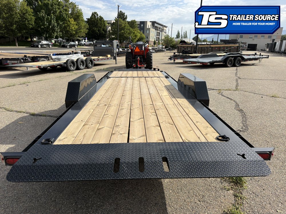 7x22 Double A Pro Series CT Tilt Trailer - 15.4K GVWR - I-Beam Frame, Torsion Axles
