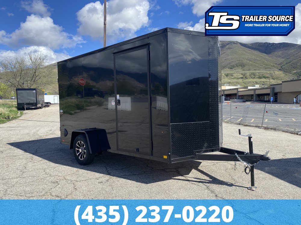 6x12 Look ST DLX Enclosed Cargo Trailer - 6'6" Interior - 3.5K GVWR - .080 PolyCor, Alloy Wheels, Black Out Package