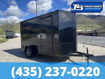 6x12 Look ST DLX Enclosed Cargo Trailer - 6'6" Interior - 3.5K GVWR - .080 PolyCor, Alloy Wheels, Black Out Package