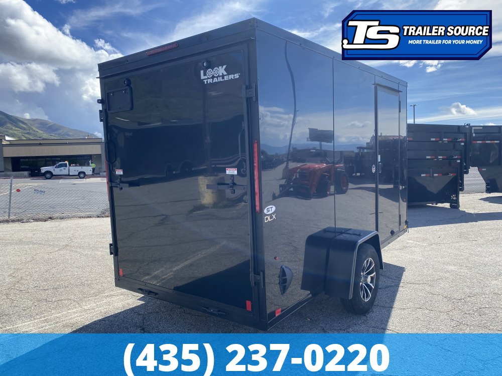 6x12 Look ST DLX Enclosed Cargo Trailer - 6'6" Interior - 3.5K GVWR - .080 PolyCor, Alloy Wheels, Black Out Package