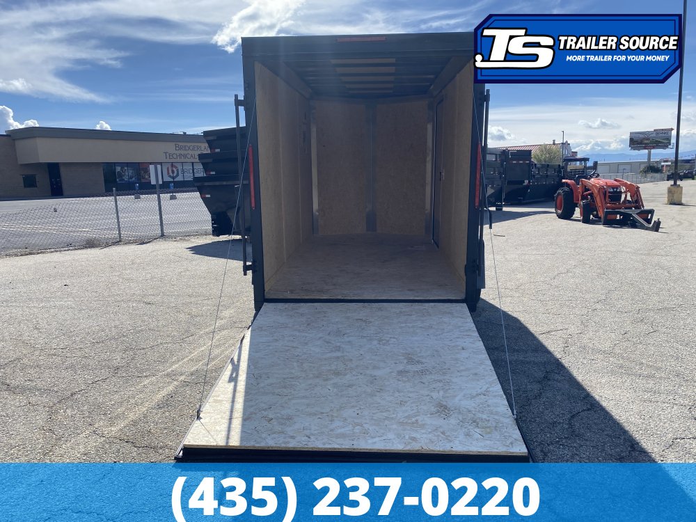 6x12 Look ST DLX Enclosed Cargo Trailer - 6'6" Interior - 3.5K GVWR - .080 PolyCor, Alloy Wheels, Black Out Package