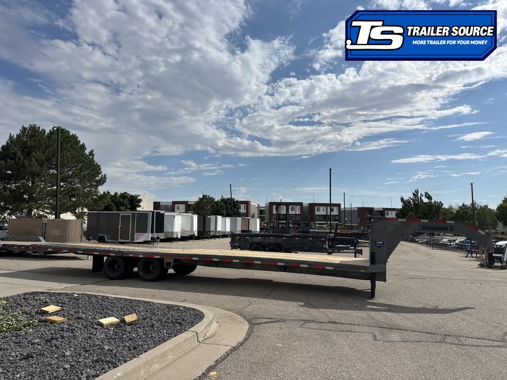 8.5x35 Diamond C FMAX-HDT 212 Gooseneck Hydraulic Dovetail Equipment Trailer - 25.9K GVWR - ABS Brakes, Hydraulic Jack(s)