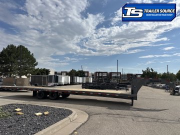 8.5x35 Diamond C FMAX-HDT 212 Gooseneck Hydraulic Dovetail Equipment Trailer - 25.9K GVWR - ABS Brakes, Hydraulic Jack(s)