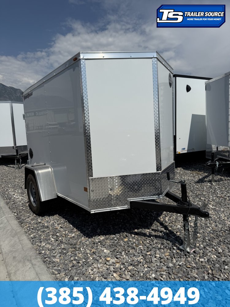 5x8 Wells Cargo Fast Trac Deluxe Enclosed Cargo Trailer - 5'6" Interior - 3.5K GVWR - .080 PolyCor, Rear Swing Door