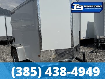 5x8 Wells Cargo Fast Trac Deluxe Enclosed Cargo Trailer - 5'6" Interior - 3.5K GVWR - .080 PolyCor, Rear Swing Door