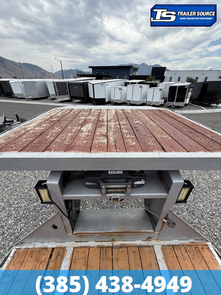 8.5x44 Diamond C FMAX 212 Equipment Trailer - 25.9K GVWR - 12k Axles, Air Ride, Gooseneck, Hydraulic Dove Tail, Hydraulic Jack(s), Winch Package