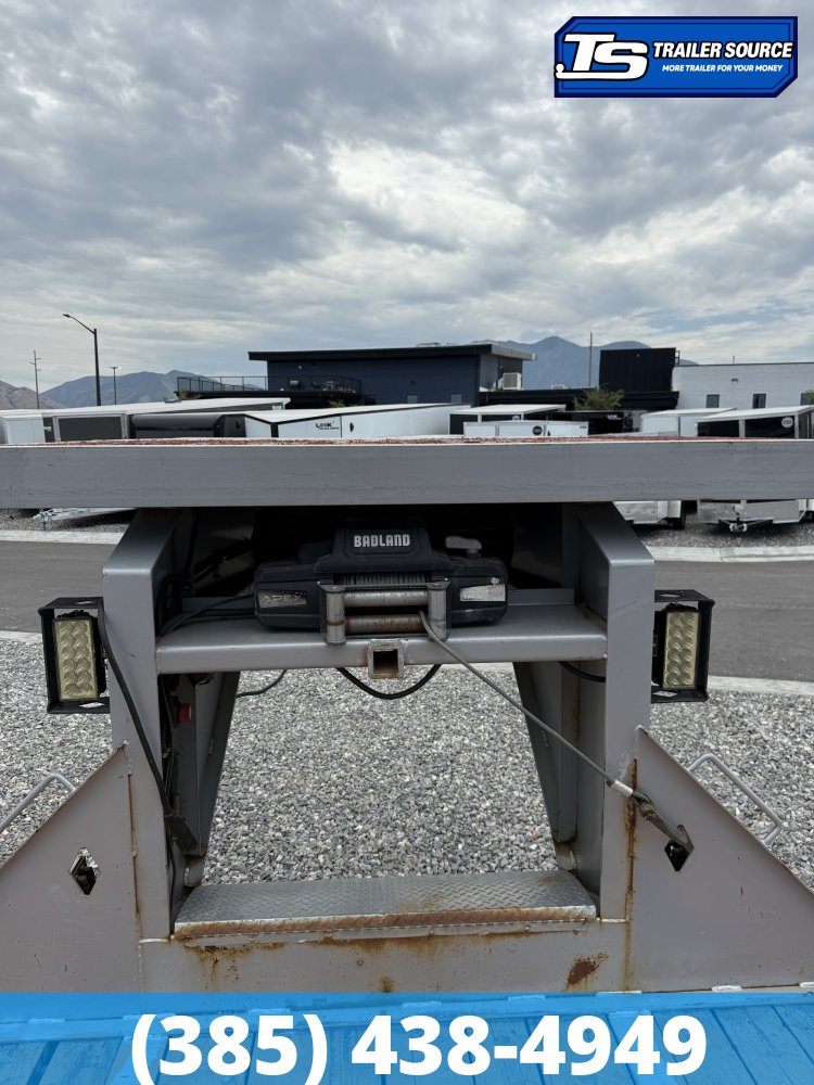 8.5x44 Diamond C FMAX 212 Equipment Trailer - 25.9K GVWR - 12k Axles, Air Ride, Gooseneck, Hydraulic Dove Tail, Hydraulic Jack(s), Winch Package