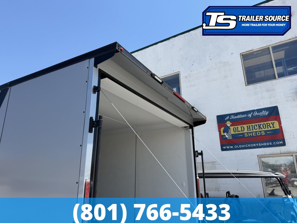8.5x20 Look Element Elite Enclosed Car Hauler Trailer - 10K GVWR - .080 PolyCor, Alloy Wheels, Black Out Package, Finished Interior, Rear Spoiler w/ Load Lights, Rubber Coin Floor