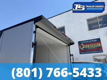 8.5x20 Look Element Elite Enclosed Car Hauler Trailer - 10K GVWR - .080 PolyCor, Alloy Wheels, Black Out Package, Finished Interior, Rear Spoiler w/ Load Lights, Rubber Coin Floor