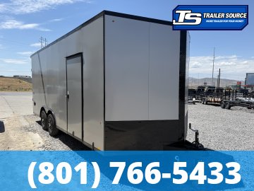 8.5x20 Look Element Elite Enclosed Car Hauler Trailer - 10K GVWR - .080 PolyCor, Alloy Wheels, Black Out Package, Finished Interior, Rear Spoiler w/ Load Lights, Rubber Coin Floor