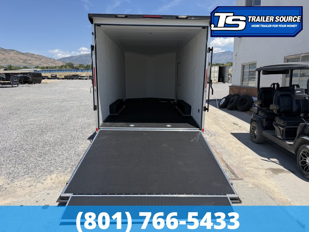 8.5x20 Look Element Elite Enclosed Car Hauler Trailer - 10K GVWR - .080 PolyCor, Alloy Wheels, Black Out Package, Finished Interior, Rear Spoiler w/ Load Lights, Rubber Coin Floor