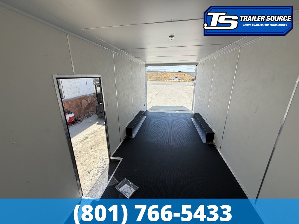 8.5x20 Look Element Elite Enclosed Car Hauler Trailer - 10K GVWR - .080 PolyCor, Alloy Wheels, Black Out Package, Finished Interior, Rear Spoiler w/ Load Lights, Rubber Coin Floor