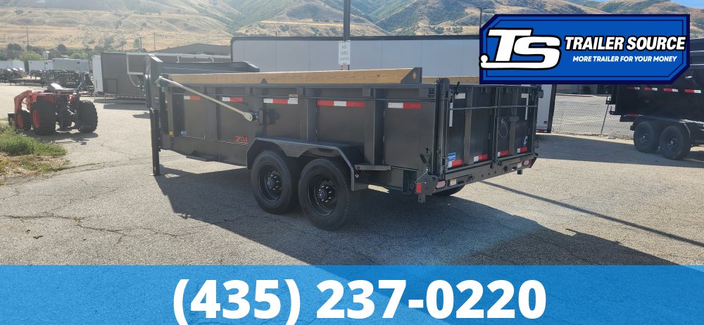 7x16 Diamond C LPT-GN 210 Gooseneck Dump Trailer - 32" Sides - 23K GVWR - 5 Stage Telescopic, ABS Brakes, Board Brackets, Hydraulic Jack(s), Torsion Axles