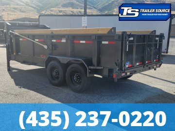7x16 Diamond C LPT-GN 210 Gooseneck Dump Trailer - 32" Sides - 23K GVWR - 5 Stage Telescopic, ABS Brakes, Board Brackets, Hydraulic Jack(s), Torsion Axles