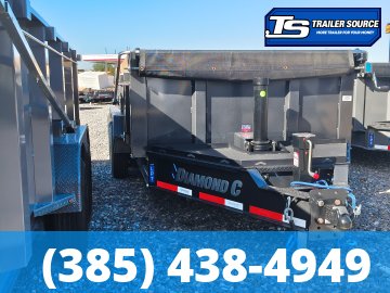 7x16 Diamond C LPT 307 Dump Trailer - 32" Sides - 24K GVWR - 14 Ply Tires, ABS Brakes, Board Brackets, Long Arm Tarp