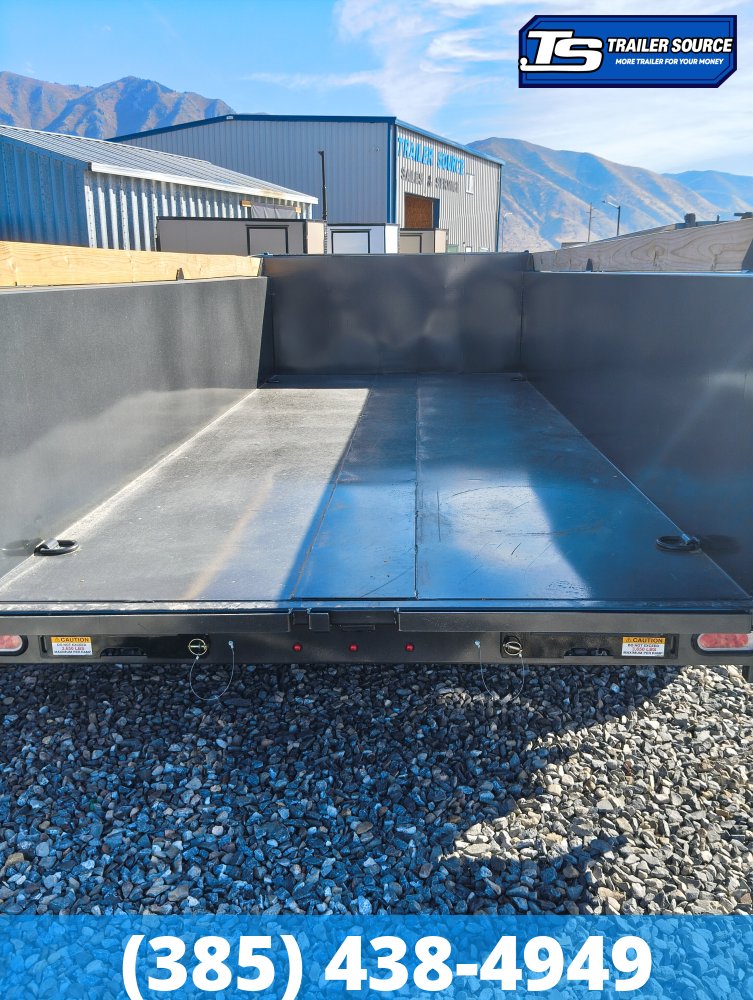 7x16 Diamond C LPT 307 Dump Trailer - 32" Sides - 24K GVWR - 14 Ply Tires, ABS Brakes, Board Brackets, Long Arm Tarp