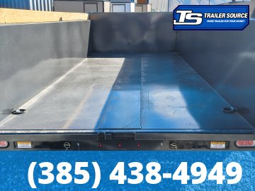 7x16 Diamond C LPT 307 Dump Trailer - 32" Sides - 24K GVWR - 14 Ply Tires, ABS Brakes, Board Brackets, Long Arm Tarp