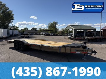 8.5x22 Diamond C HXD 208 Wide Body w/ Drive Over Fenders Tilt Trailer - 18K GVWR -