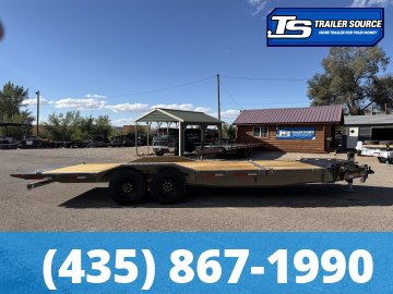 8.5x22 Diamond C HXD 208 Wide Body w/ Drive Over Fenders Tilt Trailer - 18K GVWR -