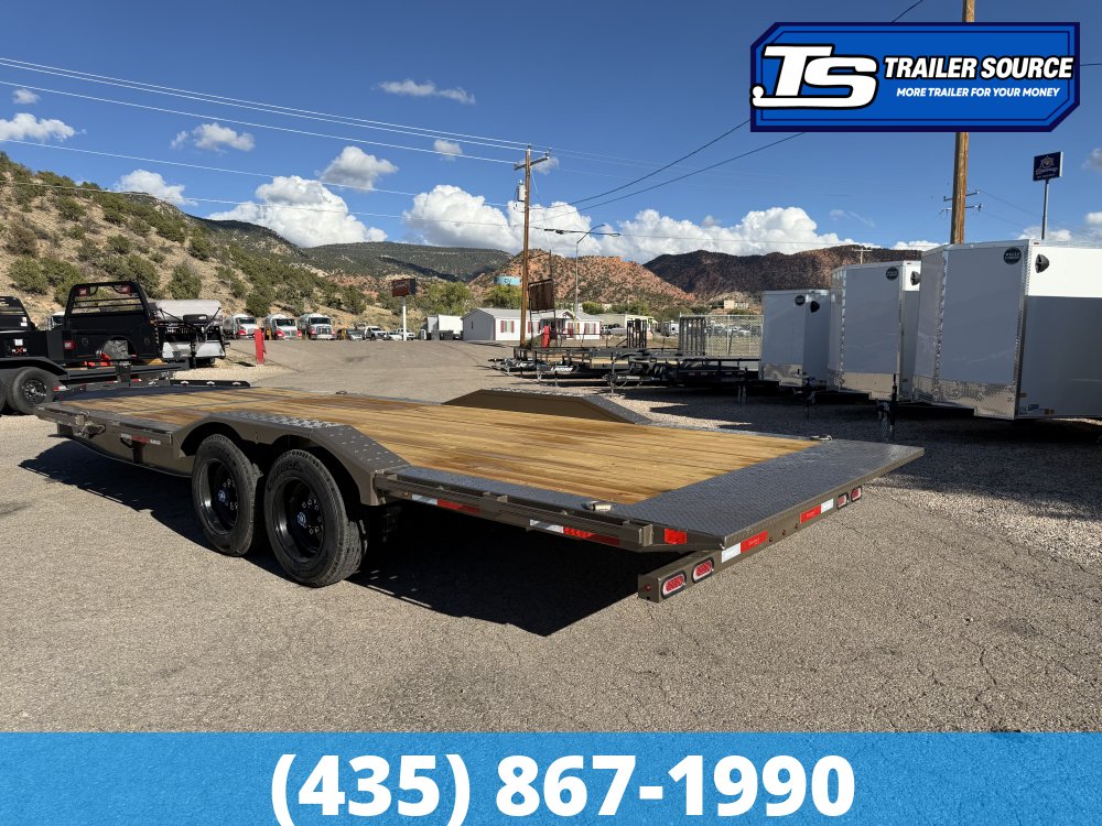 8.5x22 Diamond C HXD 208 Wide Body w/ Drive Over Fenders Tilt Trailer - 18K GVWR -
