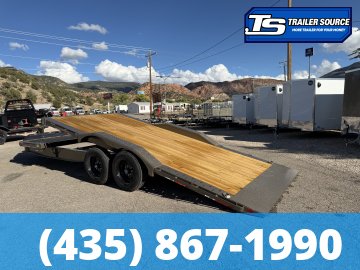 8.5x22 Diamond C HXD 208 Wide Body w/ Drive Over Fenders Tilt Trailer - 18K GVWR -