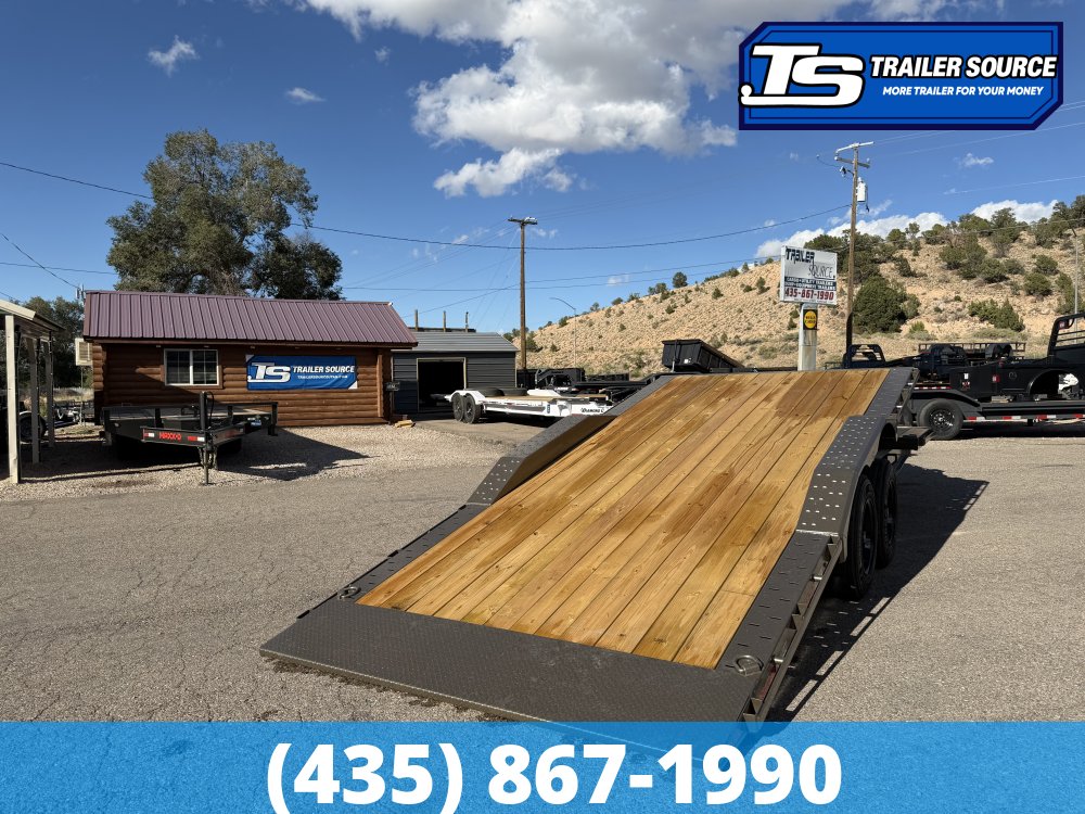 8.5x22 Diamond C HXD 208 Wide Body w/ Drive Over Fenders Tilt Trailer - 18K GVWR -